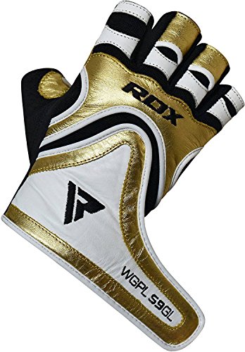 RDX Fitness Handschuhe Trainingshandschuhe Handgelenkschutz Crossfit Sporthandschuhe Rindsleder Gewichtheben workout krafttraining Bodybuilding Gym Gloves - 8