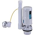 Housler®Dual Flush Fits All Push Button Toilets for 2 inch Outlet Flush Replacement Valve with 30cm Cable