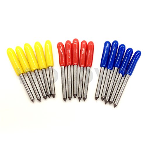 15pc 30/45/60 grados Mimaki Cricut de corte plotter vinilo cortador Cuchillas