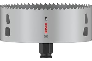 Bosch 1x Scie trépan PRO Multi Material Power Change Plus (pour Bois résineux, Cloison sèche, Ø 127 mm, Professional Accessoire Perceuses/visseuses rotatives)