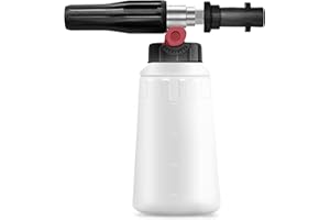 OHAYORI Schaumlanze & Schaumkanone für Kärcher Hochdruckreiniger K2-K7 | 1L Schaumdüse mit Seitenregler | Auslaufsichere Schaumpistole Autowäsche für Auto