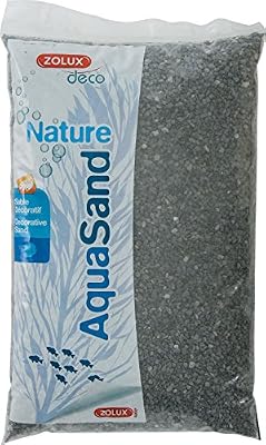 Zolux Gravier Naturel pour Aquarium Basalte Noir de 1 à 4 mm de Granulométrie 5 kg