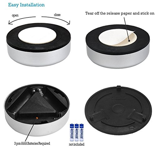 Tougo 6er-Set LED Touch Lamp Nachtlicht Batteriebetriebenselbstklebend K¨¹chenlampen Schrankleuchten f¨¹r Schlafzimmer Kinderzimmer Flur - 2