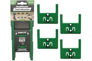 STEALTH MOUNTS StealthMounts Organiseurs d'outils pour Hikoki/Metabo HPT/Hitachi 18v | Support de rangement sans fil pour outils Hikoki/Metabo HPT/Hitachi 18v | Lot de 4