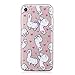 Produktbild iPhone 8 Handyhülle Durchsichtig mit Bunt Lustige Comic Cute Motiv Ultra Dünn Weich Tpu Silikon Silikon Schutzhülle Crystal Case für iPhone 8 / iPhone 7 4,7 zoll - Weiß Baby Alpaka