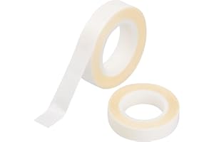 Nivofu 2 Rouleaux Bandes d'extension de Cheveux Adhésive Double Face, 6 Mètres Forte Adhérence Perruque Ruban Adhésif, Ruban Adésif Perruque Adhésive Ruban Adésif pour Extension de Cheveux