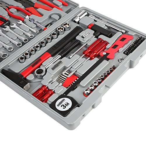 FIXKIT 555 Teilig Werkzeugset im Koffer Werkzeugkoffer Werkzeugkasten für den Haushaltsbereich Universal-Haushalts-Werkzeugkoffer - 6