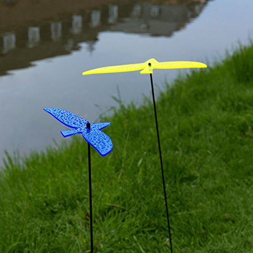 SUNPLAY Sonnenfänger „Vögel“ im FARBMIX, 5 Stück zu je 20 cm Durchmesser im Set + 70 cm Schwingstäbe - 3