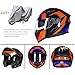 Produktbild HXYT Flip Double Lens motorradhelm, DOT zertifizierung/Geschenk Motorrad Abdeckung 1 stück männer und Frauen schutzhelm (Farbe),L