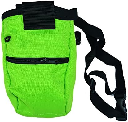 Climbing Chalk Bags for Rock Climbing, Weightlifting, Bouldering & Gymnastics Anti-Slip Outdoor tools Accessory,Giving Bag with Belt … (green)