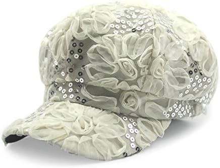 Korean ladies summer lace flower hats/sequin octagonal Cap/anti-UV breathable hats/Painters' Cap/Cap-A One Size