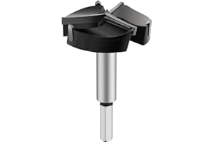 HSAWBIT Forstnerbohrer 60mm,3-Schneider Forstner bohrer Bit, Holzbohrer Oberfräser Fräsköpfe Topfbohrer für Holz,Hartholz