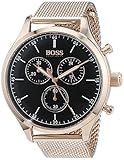 Hugo BOSS Herren Chronograph Quarz Uhr mit Edelstahl Armband 1513548