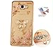 Produktbild ISENPENK Samsung Galaxy S6(2105)/S6 Duos Ring Hülle,Ultra Slim Soft TPU Silikon Pattern Transparent Schutzhülle,3D Bling Glitzer Strass Durchsichtig Weichem Silicone Thin Handy Hülle,Butterfly Blume Kristall Diamant Glänzend Stoßdämpfend Spiegel Schutz Crystal Case Tasche Etui Bumper mit Diamant Ring Halter Ständer Standfunktion Wasserdicht Case für Samsung Galaxy S6(2105)/S6 Duos 5.1 Zoll-[schmetterling golden]+Panzerglas Folie/ Display foile/ Schutzfolie