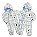 Cute & snuggly all in one Elephant design by Nursery Time Blue - Blue - Newborn
