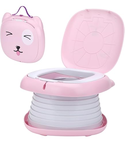 Vasino Per Bambini Navaris - Portatile, Rosa, Facile Da Pulire, Ideale Per Spannolinamento E Viaggi - Foto 3