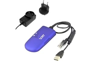 VONETS 2,4 GHz WLAN Bridge Ethernet Wireless Repeater/WiFi Hotspot Signal Extender/RJ45 do WiFi konwersja do DVR, monitoringu, drukarki IP, urządzenia sieciowego z zasilaczem sieciowym 5 V/2 A USB