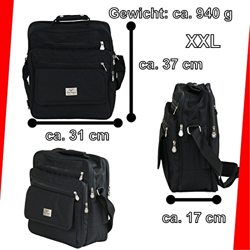 XXL BAG TASCHE FLUGBEGLEITER MESSENGER UMHÄNGETASCHE ARBEITSTASCHE HERRENTASCHE - 2