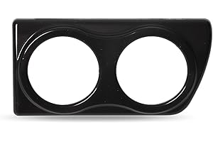 Fydun Air Vent Gauge Pod Adaptor, Dual Dashboard Gauge Pod Air Vent Gauge Holder Dual Gauge Mounting Panel Gloss Black Replacement for Astra H VXR MK5 RHD