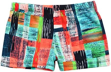 Dreamkon Newest Kids Baby Boys Striped Stretch Beach Swimsuit Swimwear Beach Trunks, Shorts Pants, Clothes For 2-8 Years Old (Camouflage,Multicolor) (Orange, X-Large)