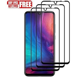 [3 Unidades] Protector de Pantalla Xiaomi Redmi Note 7/Xiaomi Redmi Note 7 Pro, Cristal Templado Xiaomi Redmi Note 7/Xiaomi Redmi Note 7 Pro, Alta Definicion, 9H Dureza, Resistente a Arañazos