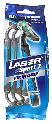 Preisvergleich Produktbild LaserTech Sport 2-Klingen-Einwegrasierer (10 Stück)