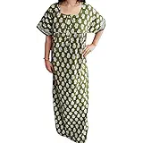 Indiatrendzs Women's Printed Nighty Cotton Summer Sleepwear Nightdress Chest 54