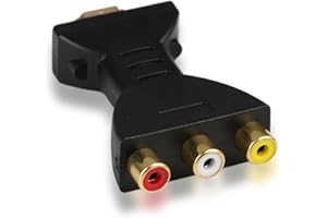 Onsolo AV to HDMI Converter RCA AV RGB to HDMI Adapter 1080p Component to HDMI Converter HD Digital Signal Converter Video Audio Adapter for TV Laptop Xbox Wii PS2 PS3 Camera DVD