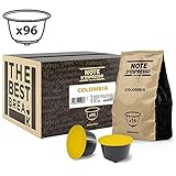 Note D'Espresso - Cápsulas de café de Colombia Exclusivamente Compatibles con cafeteras de cápsulas Nescafé* y Dolce Gusto* 7 g (caja de 96 unidades)