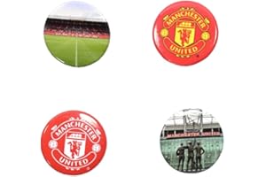 FOCO Forever Collectibles UK Limited Manchester United Football Pin Badges, Set of 4