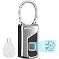 Fingerprint Lock,Smart keyless Waterproof Fingerprint Padlock Ideal for Gym, Door, Luggage, Suitcase, Backpack, Bike, Office (Fingerprint)