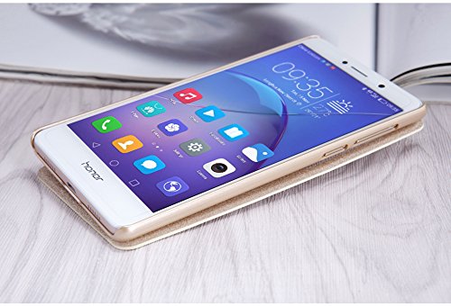 Huawei Honor 6X Funda - SMTR Alta calidad Slim Fit Flip Case Cover Funda cubierta para Huawei Honor 6X dorado reviews Huawei Honor 6X Funda - SMTR Alta calidad Slim Fit Flip Case Cover Funda cubierta para Huawei Honor 6X dorado