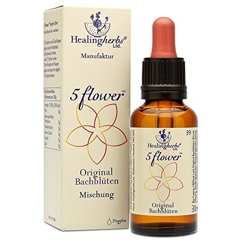 HEALING HERBS 5 FLOWER BACH REMEDY 30 ml. Remedio Rescate