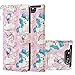 Produktbild HMTECH Galaxy A80 Hülle,Für Samsung Galaxy A90 Hülle Handyhülle Leder Niedlichen Unicorn Flip Case PU Leder Cover Magnet Schutzhülle Tasche Ständer Handytasche für Samsung Galaxy A80,YB Unicorn
