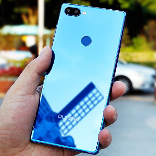 Handy ohne Vertrag, Oukitel MIX 2 5.99 Zoll Smartphone (18:9 VerhÃ¤ltnis Vollbild) P25 Octa Core 2160*1080pixel 6GB RAM 64GB ROM (21MP+2MP Hintere Kamera, 13MP Vordere Kamera) 4080mAh Akku-Blau
