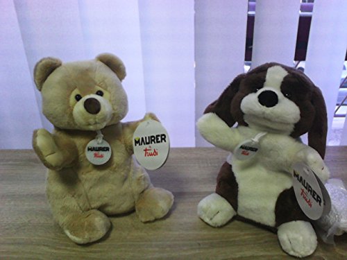 Preisvergleich Produktbild Taschenwärmer Wärmekissen Wärmflasche scaldapetto scaldapancia 100% Natur für Mikrowelle oder in Herd Pfannen Weiches Plüschtier Hund oder Bär Original trudi-maurer