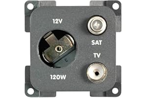 BCE CBE Presa ACCENDISIGARI 12V + Presa TV + Presa SATELLITARE MP12ATVS Camper Barca