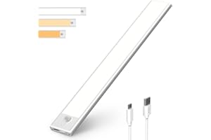 MUMANIU Motion Sensor Lights Indoor,126LED Closet Light USB Rechargeable Wardrobe Light, Stepless Dimming Wireless Under Cabinet Lighting,2 Light Modes and 3 Color Temperature, Stick-on Kitchen Stairs Hallway