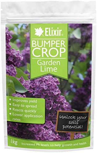 Bumper Crop Garden Lime | Fix Soil pH | 1kg, Supplied in Re-Sealable Bag by Elixir Gardens ®