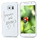 Produktbild Lanveni Gemalt PC Hard Etui Telefon-Kasten Hülle Schutzhülle Transparent Case für Samsung Galaxy S6(Gerade Bildschirm) Shell Abdeckung Back Cover Herz--Forever and always love
