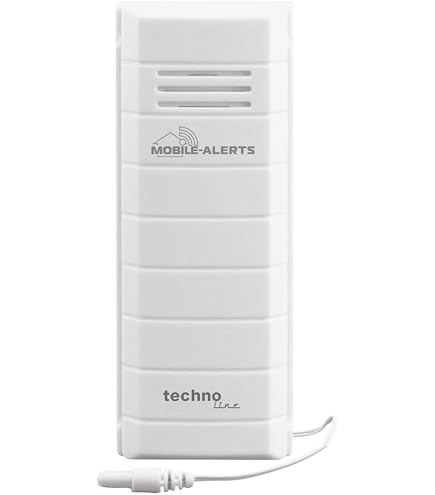 Techno Line MA 10300 Sensore Esterno: Termometro E Igrometro Con Sonda Via Cavo Per Sistema Mobile Alerts, Bianco