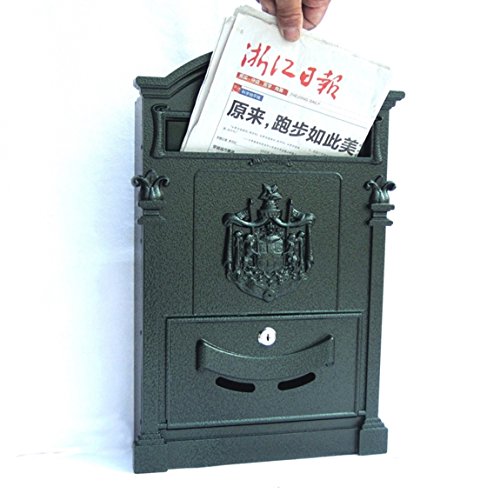 Preisvergleich Produktbild RLJJCS Im Freien antiker wasserdichter Briefkastenstadtbriefkasten-Landbrief... europäischer Villenbriefkasten Briefkasten