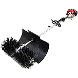 DiLiBee 2 Takt 2.3HP 52CC Benzinmotorbürste Kehrmaschine Benzin Kehrmaschine Schneefräse Kehrbesen Besen Klar (2-Takt Benzinm