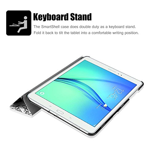 Fintie Samsung Galaxy Tab A 9.7 Hülle Case – Ultra Schlank Superleicht Ständer Smart Shell Cover Schutzhülle Etui Tasche mit Auto Schlaf / Wach Funktion für Samsung Galaxy Tab A 9.7 T550N / T555N 24,6 cm (9,7 Zoll) Tablet-PC, Zeitung - 9