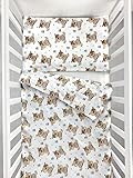 Babes Parure de lit pour enfant avec housse de couette 100 x 135 cm et taie d'oreiller 60 x 40 cm 100% coton naturel certifié Ökotex