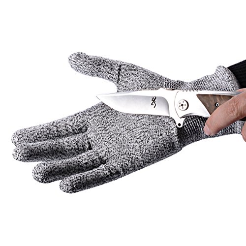 Xcellen Global Schneidresistente Handschuhe Nahrungsmittel Küche Level 5 Schutz beim Schneiden, Hacken, Pellen, Holzschnitzen, HG120M - 4