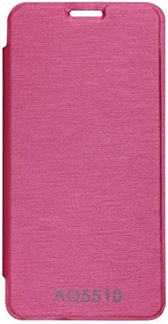 Chevron Flip Cover for Micromax Yu Yureka AO5510 (Pink)