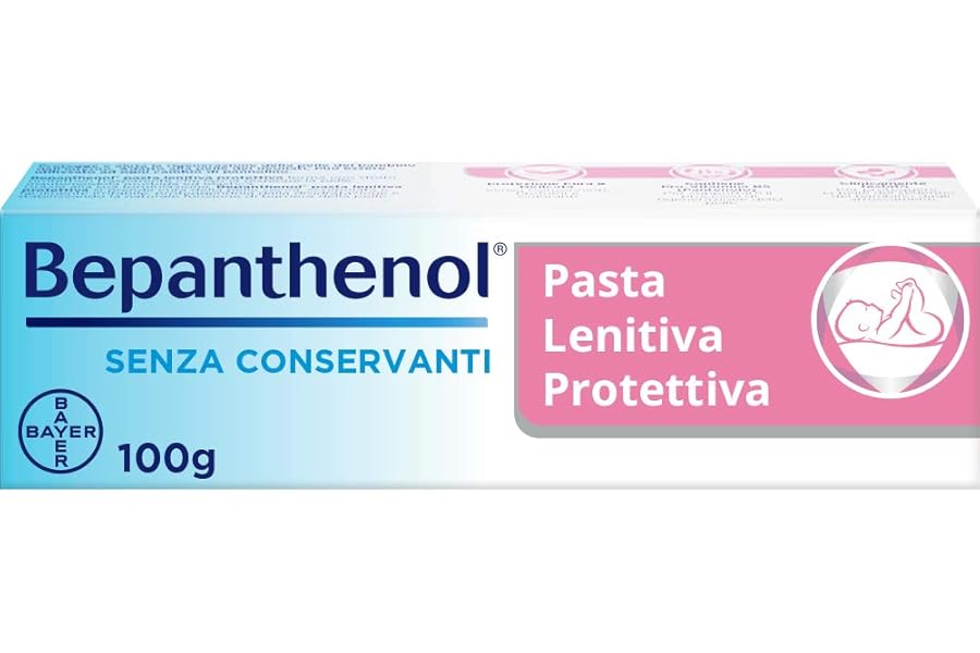 Bepanthenol Protective Baby Soothing Paste, Nappy Changing Paste with Panthenol that Moisturizes and Regenerates the Skin, Irritation Baby Cream Nappy Without Preservatives, Fragrances and Colourants 100 g