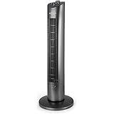 Orbegozo TW 0850 - Ventilador de torre oscilante, bandeja para esencias aromáticas, 3 velocidades, temporizador, 79 cm de alt