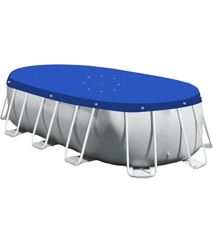 Intex Bâche à Bulles Ovale Pour Piscine 5,03 M X 2,74 M – Maintien Chaleur, Économie Énergie, Épaisseur 160 Microns